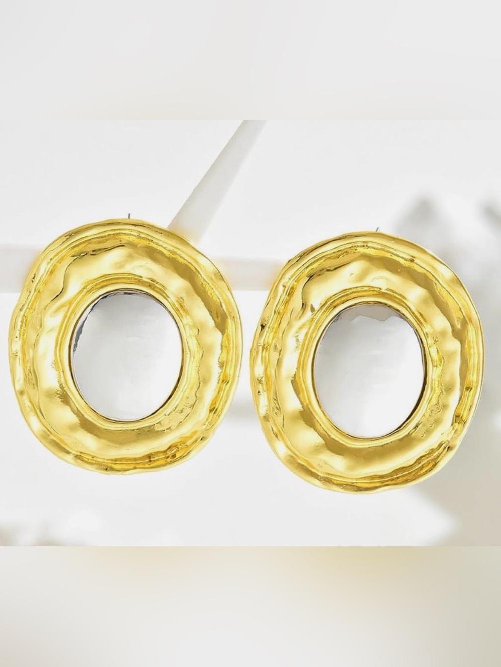 Gold and Silver Statement Earrings